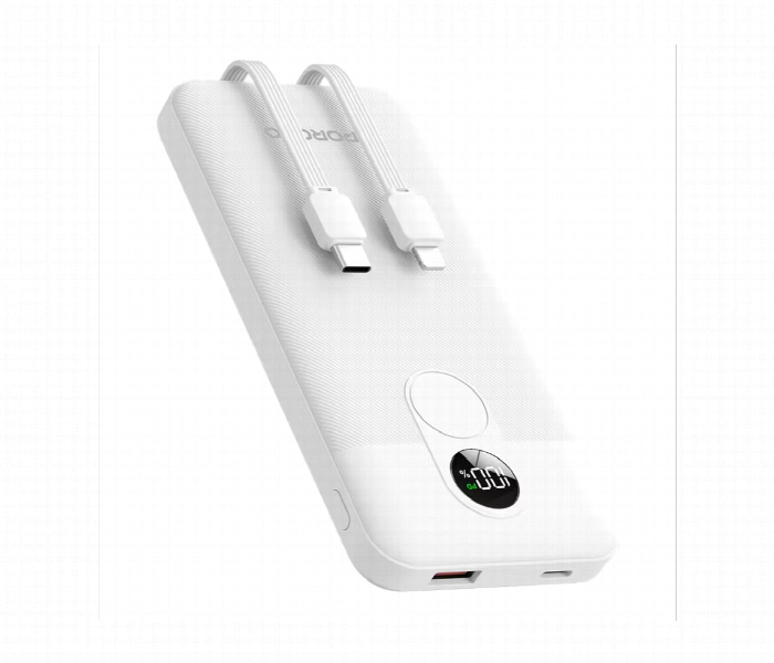 Porodo 10000Mah Powerbank 2Xtype C White - Zoom Image 1