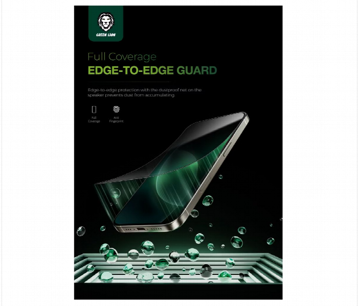 Green Lion 9H Steve Privacy Glass Screen Protector For Iphone 16 6.1 Black - Zoom Image 3