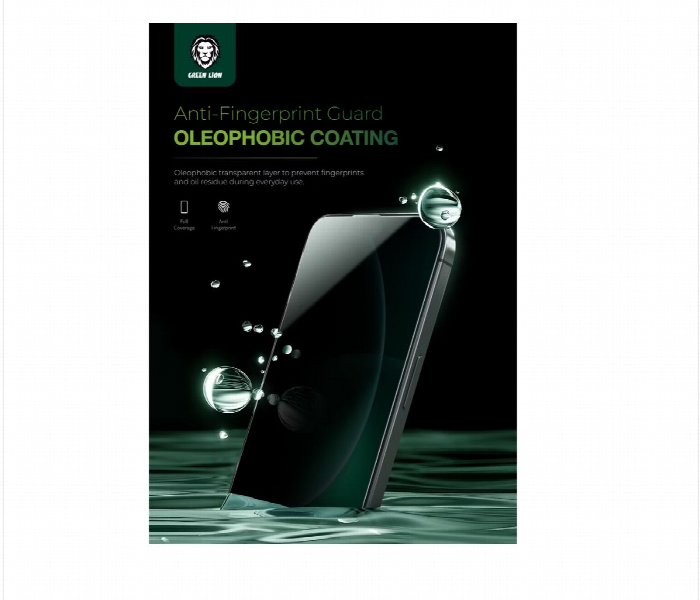 Green Lion 9H Steve Privacy Glass Screen Protector For Iphone 16 Plus - Zoom Image 2