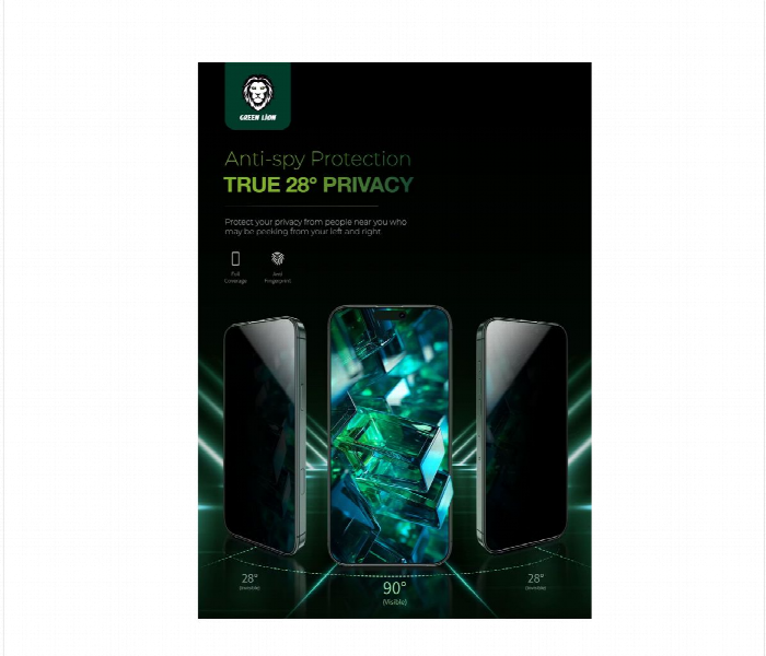 Green Lion 9H Steve Privacy Glass Screen Protector For Iphone 16 Plus - Zoom Image 4