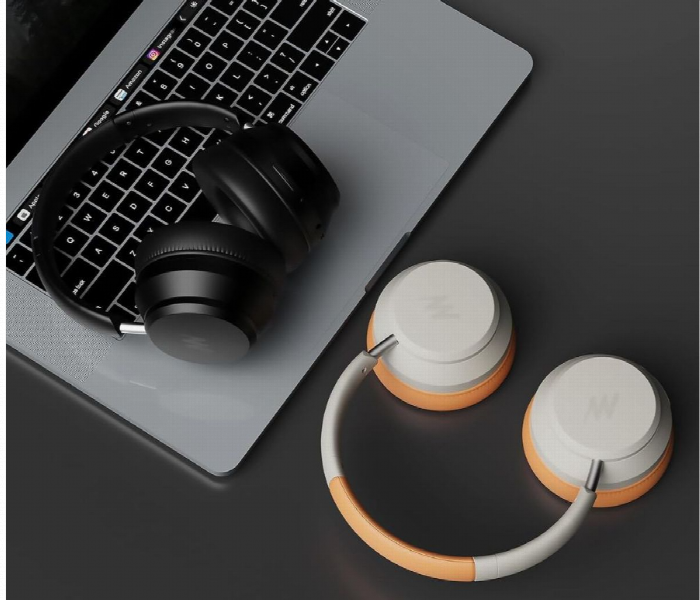Mezone Antonio Anc Wireless Headphone Walnut Cream - Zoom Image 5
