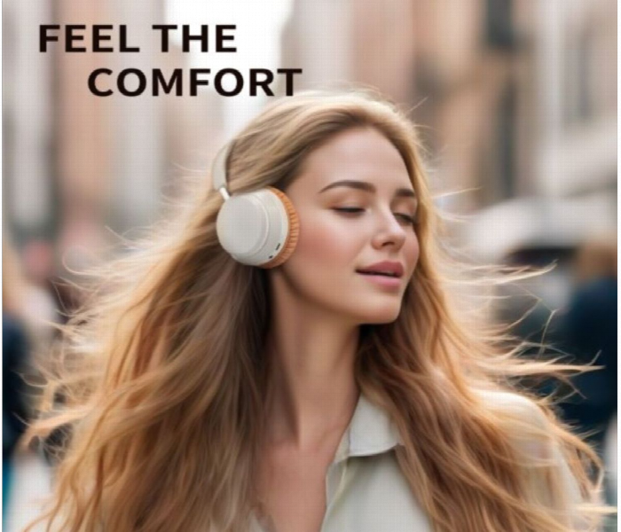 Mezone Antonio Anc Wireless Headphone Walnut Cream - Zoom Image 6