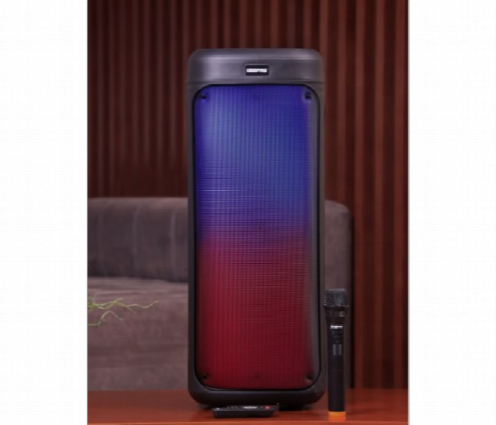 Geepas Gms11194 30000W Rechargeable Portable Speaker And Microphone With Remote Control Perfect For  Entertainment - Zoom Image 1