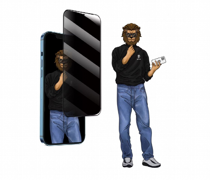 Green Lion 9H Steve Privacy Full Glass Screen Protector For Iphone 12 Or 12 Pro - Zoom Image 2