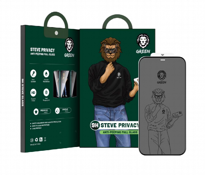 Green Lion 9H Steve Privacy Full Glass Screen Protector For Iphone 12 Or 12 Pro - Zoom Image 4