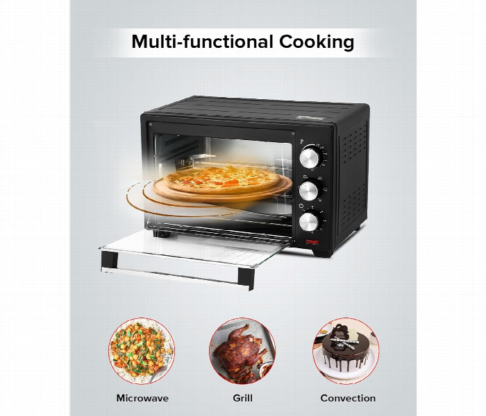 Geepas Go34040 Electric Oven 25L 1600W With Rotisserie Perfect For Baking And Grilling - Zoom Image 8