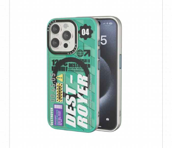 Mezone Destroyer Magnetic Phone Case For Iphone 15 Pro Green - Zoom Image 1