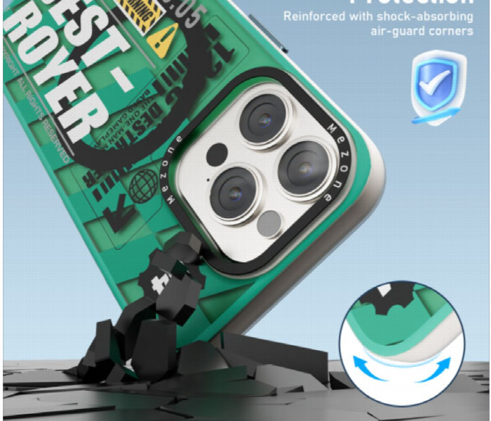 Mezone Destroyer Magnetic Phone Case For Iphone 15 Pro Green - Zoom Image 3