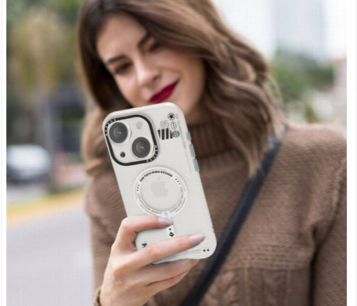 Mezone Tech Magnetic Case Iphone 15  White - Zoom Image 2