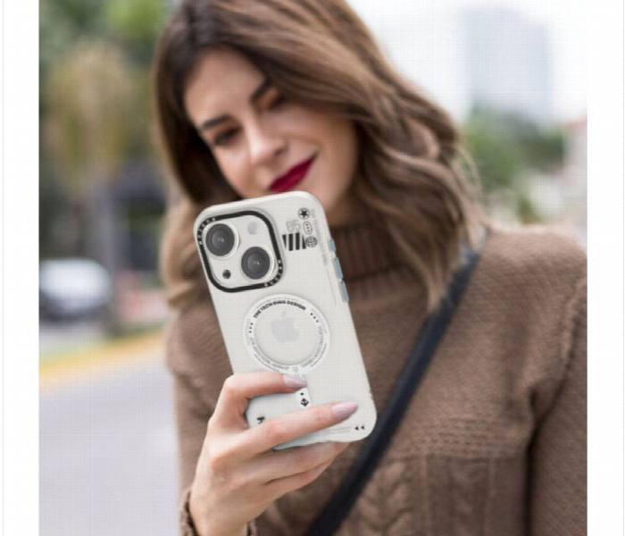 Mezone Tech Magnetic Case Iphone 14  White - Zoom Image 3