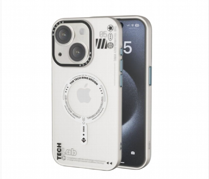 Mezone Tech Magnetic Case Iphone 14  White - Zoom Image 1