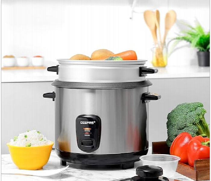 Geepas Grc35041 1.8L Multifunctional Durable Construction Rice Cooker With Non Stick Inner Pot And Measuring Cup - Zoom Image 2