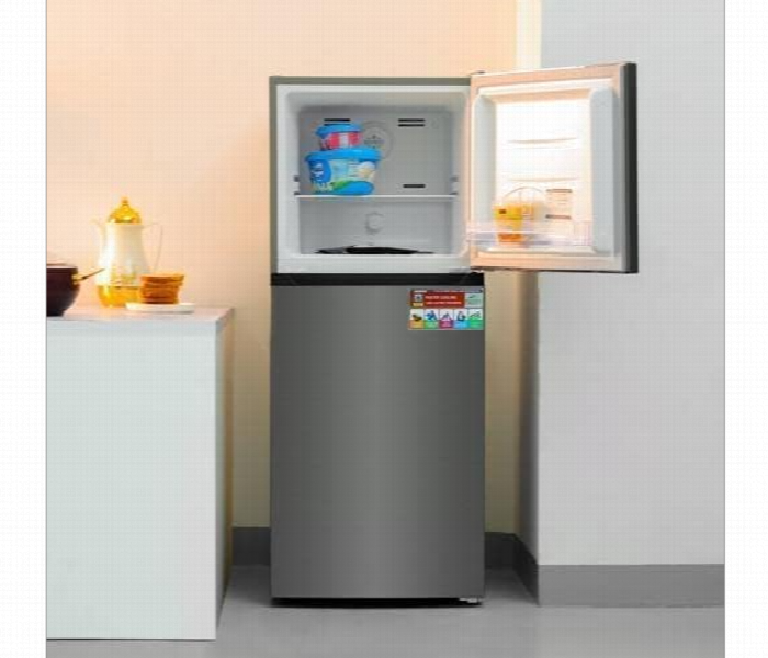 Geepas Grf2522Sxn 180L Net Capacity Stainless Steel Double Door Refrigerator With Multi Air Flow Body - Zoom Image 7
