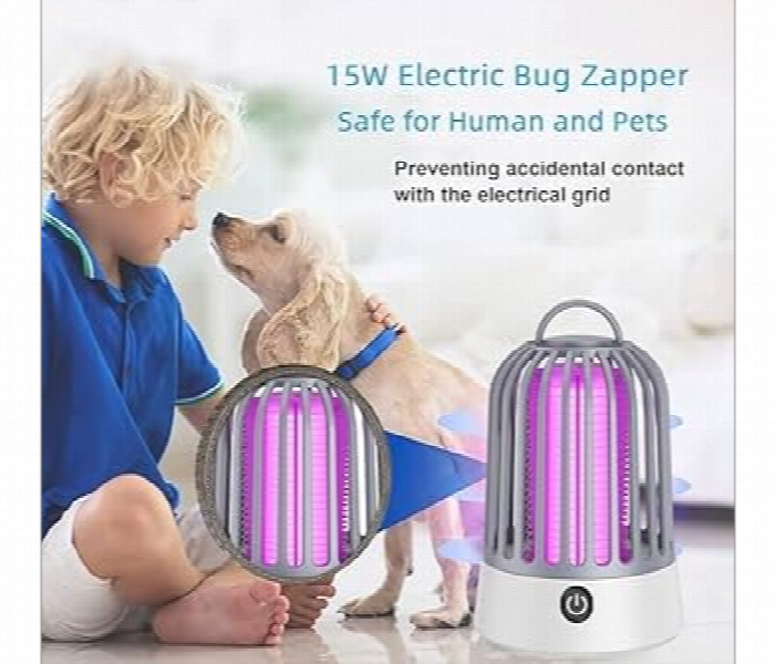 Flash Anti Mosquito Lamp Indoor And Outdoor Insect Killer With Uv Light Safe And Silent Mosquito Trap Device - Zoom Image 4
