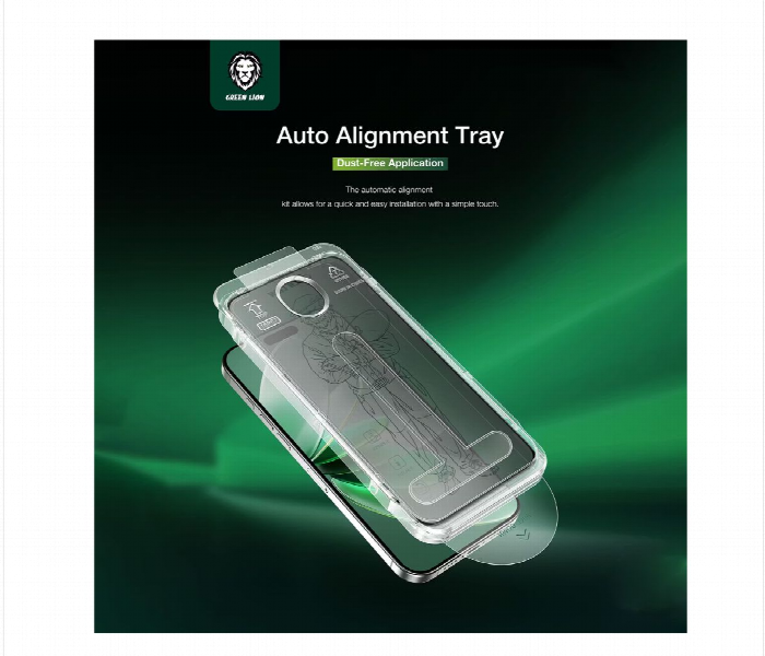 Green Lion Picasso 3D Privacy Glass With Alignment Tray Iphone 16 Pro - Zoom Image 5