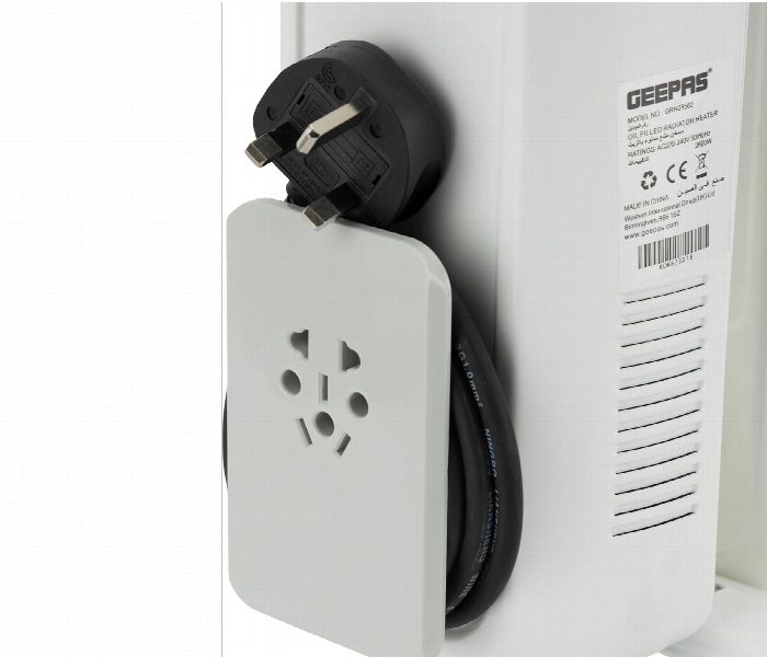 Geepas Grh28562 13 Fins Oil Filled Radiator Heater With Adjustable Thermostat And Overheat Protection - Zoom Image 7