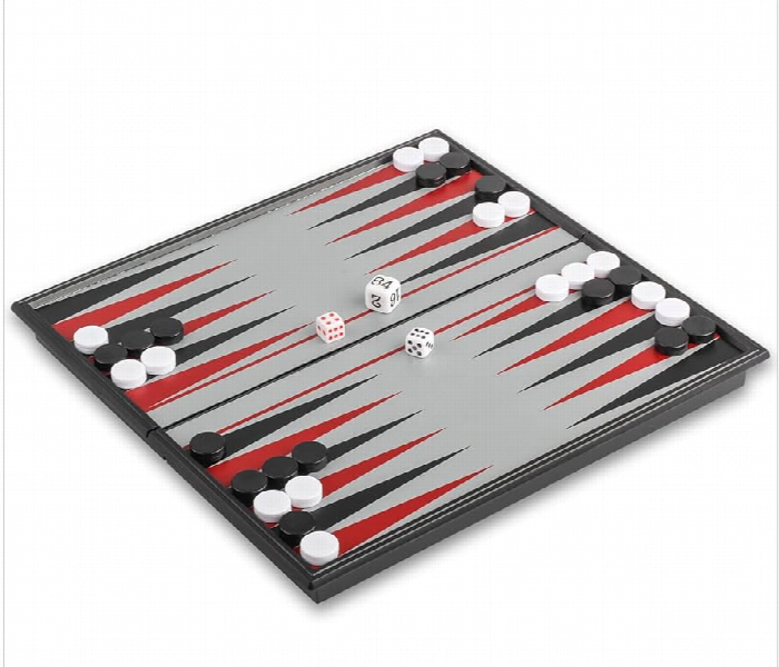 Classic Foldable Magnetic Backgammon Board Game - Zoom Image