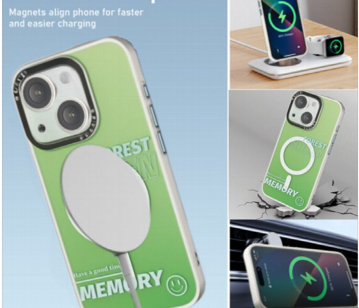 Mezone Memory Magnetic Case Iphone 15 Green - Zoom Image 4