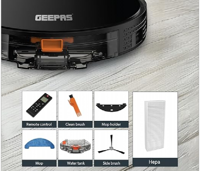 Geepas Grvc19057 2 In 1 Wet And Dry Robotic Vacuum Cleaner - Zoom Image 3