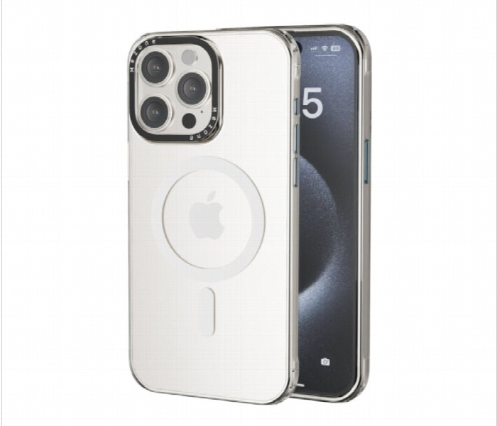 Mezone Clear Magnetic Case Iphone 15 Pro  White - Zoom Image 1