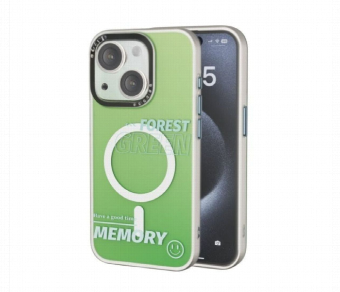 Mezone Memory Magnetic Case Iphone 15 Pro Green - Zoom Image 1