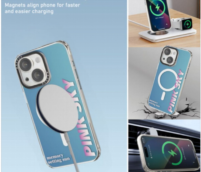 Mezone Memory Magnetic Case Iphone 15 Pro Pink - Zoom Image 3