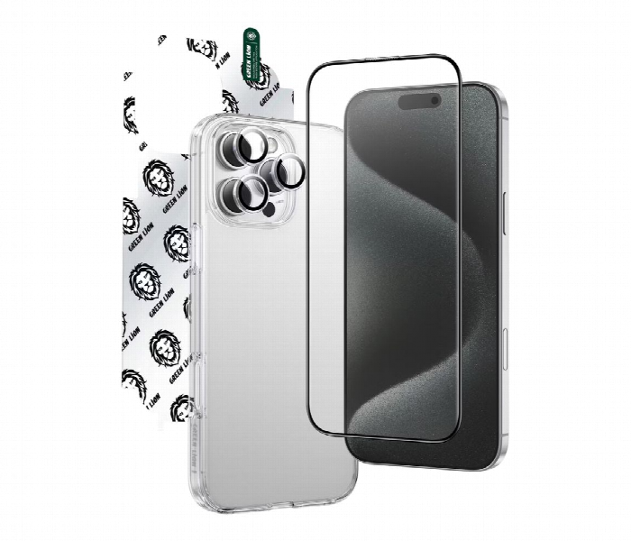Green Lion 4 In 1 Defender Pack Iphone 16 Pro Max Clear - Zoom Image 2