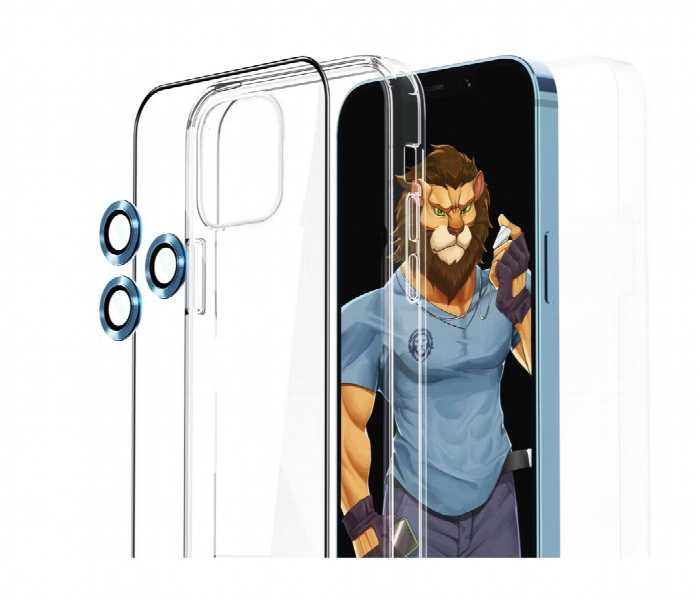 Green Lion 4 In 1 360 Degree Protection Pack For Iphone 12Or12 Pro  6.1Inch - Zoom Image 3