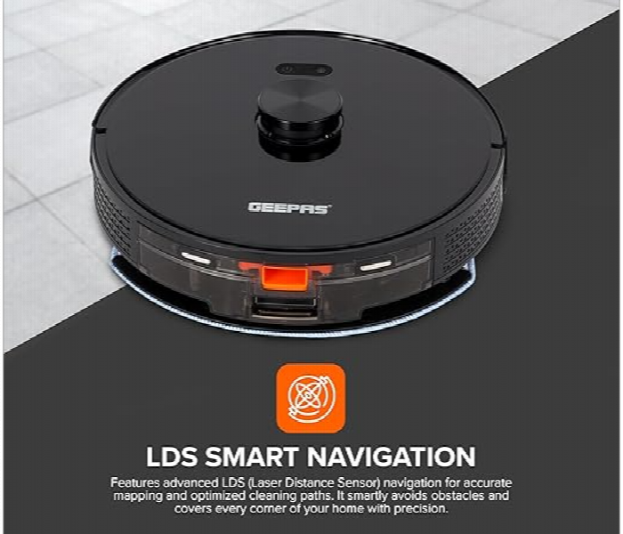Geepas Grvc19058 2 In 1 Wet And Dry Robotic Vacuum Cleaner - Zoom Image 4