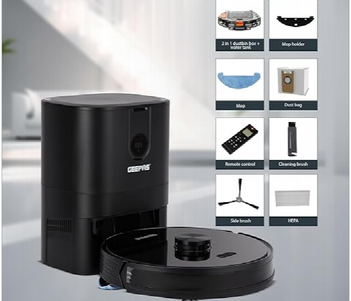 Geepas Grvc19058 2 In 1 Wet And Dry Robotic Vacuum Cleaner - Zoom Image 3