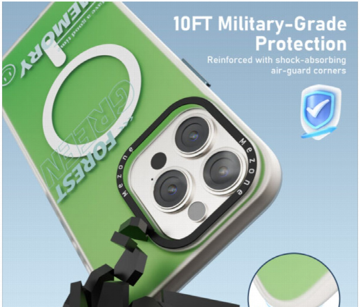 Mezone Memory Magnetic Case Iphone 14 Pro Green - Zoom Image 3