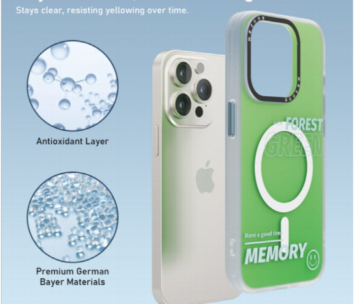 Mezone Memory Magnetic Case Iphone 14 Pro Green - Zoom Image 4