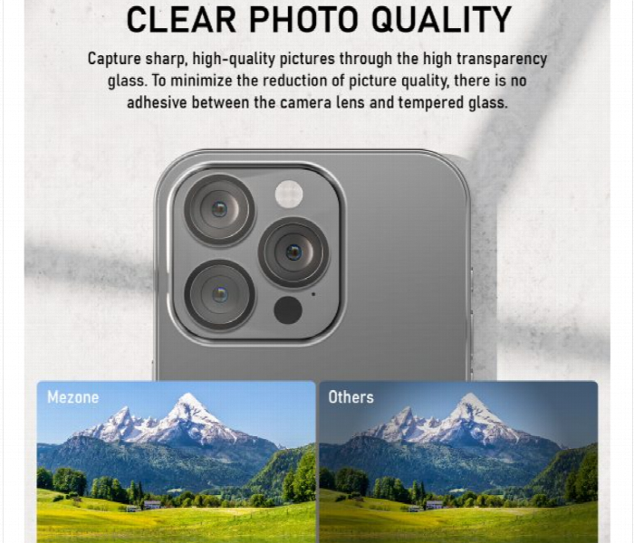 Mezone Lens Protector For Iphone 15 Pro  Black - Zoom Image 4