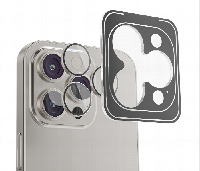 Mezone Lens Protector For Iphone 15 Pro  Natural Titanium - Zoom Image 1