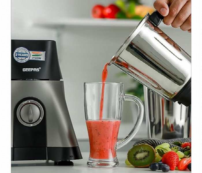 Geepas Gsb44089 3 In 1 750W Stainless Steel Powerful Mixer Grinder - Zoom Image 5