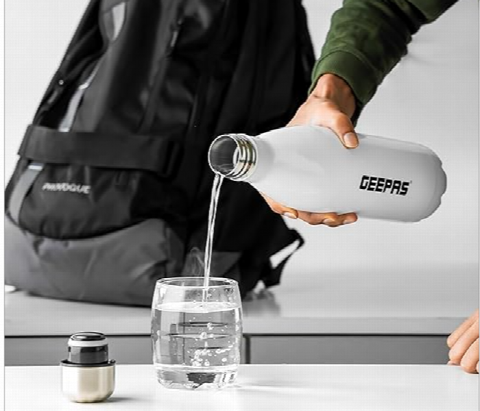 Geepas Gvf27020 750Ml Stainless Steel Vacuum Flask Double Wall Insulation And Comfortable To Hold - Zoom Image 4