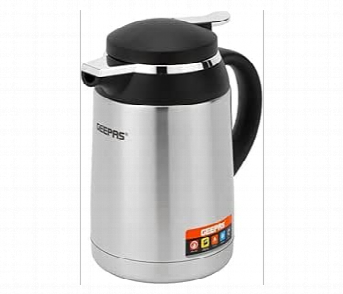 Geepas Gvf27022 1L Stainless Steel Vacuum Flask For Upto 24 Hours Suitable For Indoor And Outdoor Use - Zoom Image 1