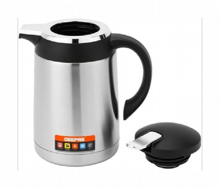 Geepas Gvf27022 1L Stainless Steel Vacuum Flask For Upto 24 Hours Suitable For Indoor And Outdoor Use - Zoom Image 4