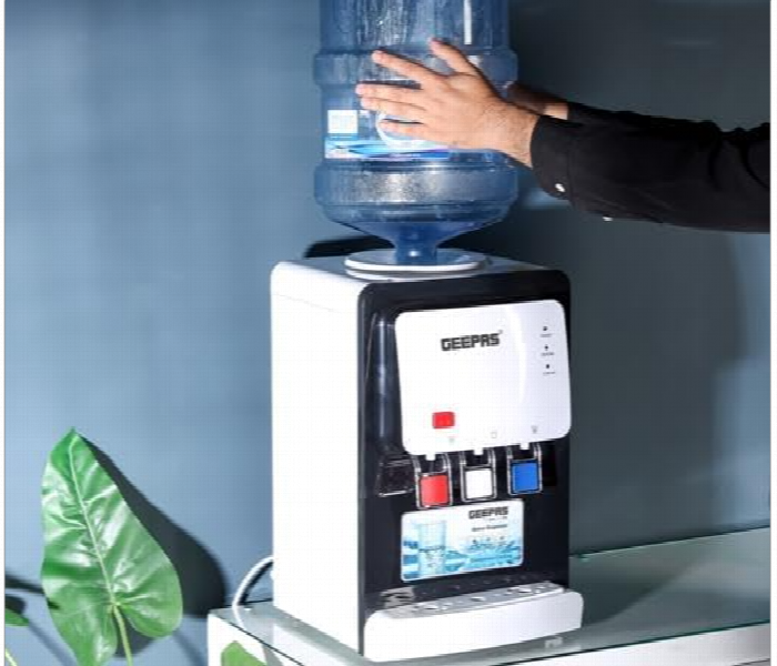 Geepas Gwd17022 Desktop Water Dispenser With 3 Taps Function And Stainless Steel Tank - Zoom Image 1