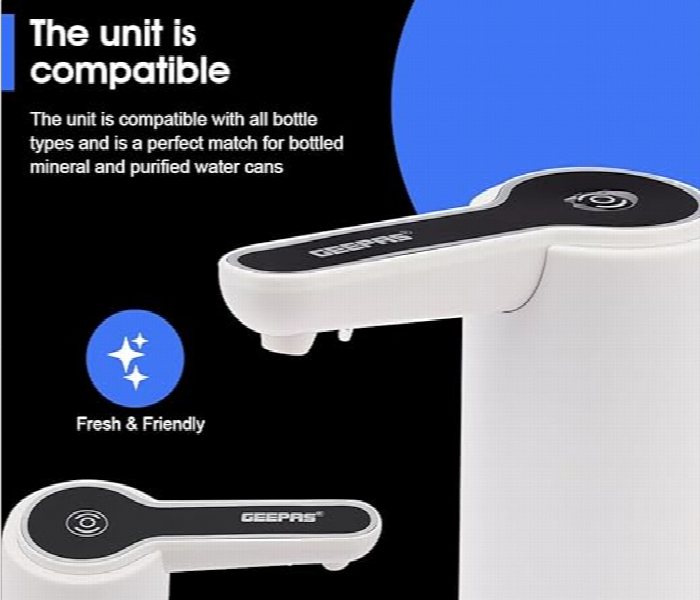Geepas Gwd17034 Rechargeable Mini Water Dispenser With Simple 2 Step Installation - Zoom Image 6