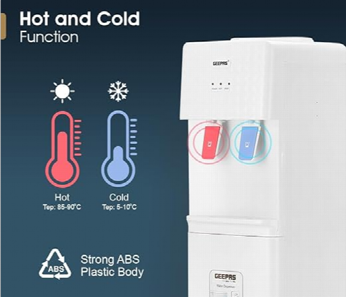 Geepas Gwd8326 Water Dispenser With Hot And Cold Function Compressor - Zoom Image 5