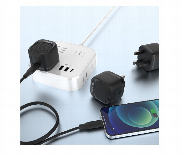 Green Lion Pd 20W Usb C Wall Charger  Black - Zoom Image 2