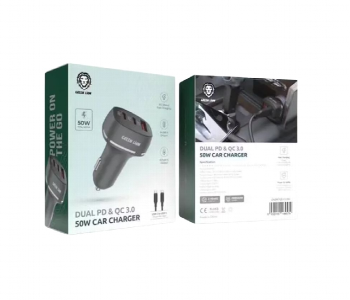 Green Lion Dual Pd And Qc 3.0 50W Car Charger With Usb C To Usb C Cable - Zoom Image 3