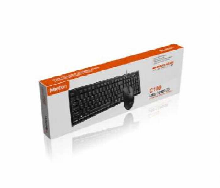 Meetion Mt C100 Usb Corded Keyboard Mouse Combo - Zoom Image