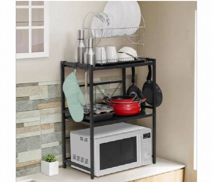 Expandable Microwave Oven Rack Kitchen Storage - Zoom Image