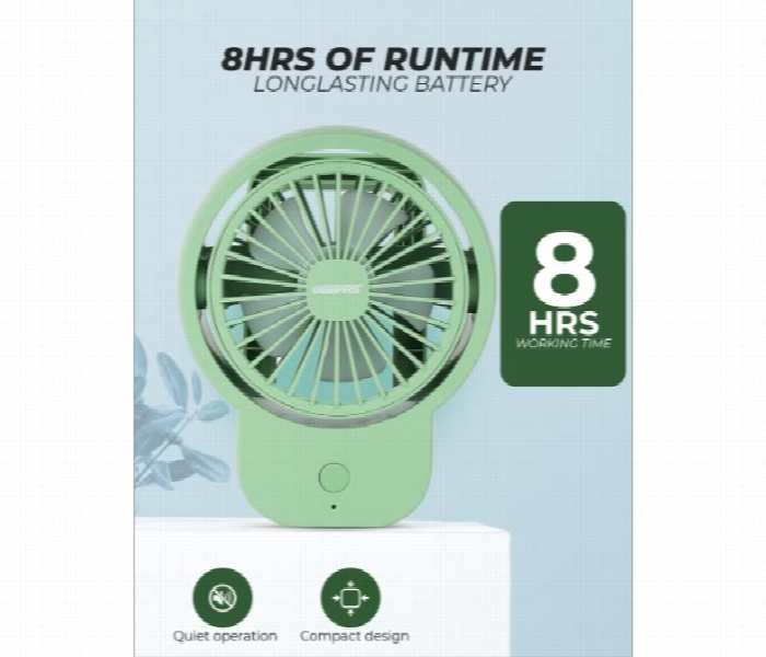 Geepas Gf21221 Mini Rechargeable Clip Fan With 3 Speed Control And  Up To 8 Hours Runtime - Zoom Image 4