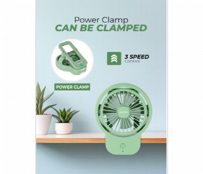 Geepas Gf21221 Mini Rechargeable Clip Fan With 3 Speed Control And  Up To 8 Hours Runtime - Zoom Image 2