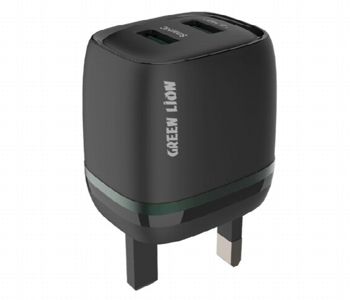 Green Lion Dual Usb 12W Wall Charger Uk - Zoom Image 2