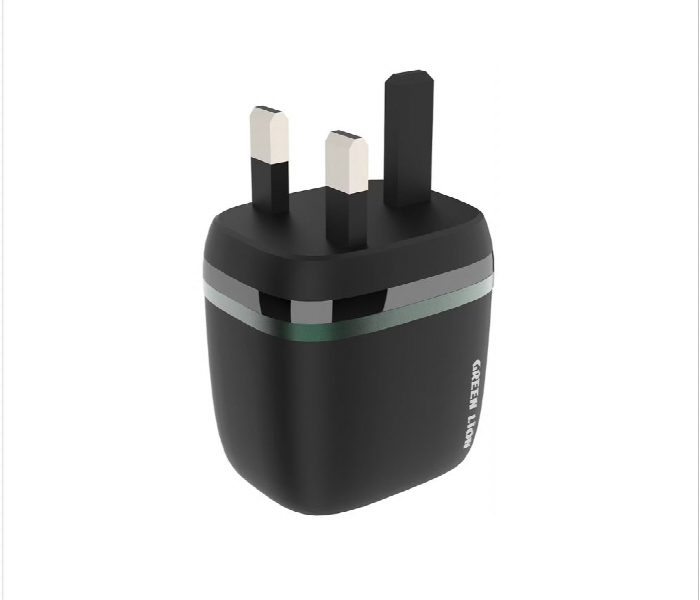 Green Lion Dual Usb 12W Wall Charger Uk - Zoom Image 3