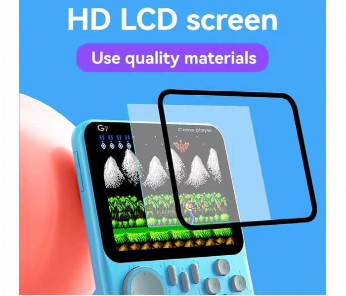 G7 Handheld Game Console For Kids Portable 35 Inch Screen 666 Classic Retro Games Single Player Tv Connection - Zoom Image 4